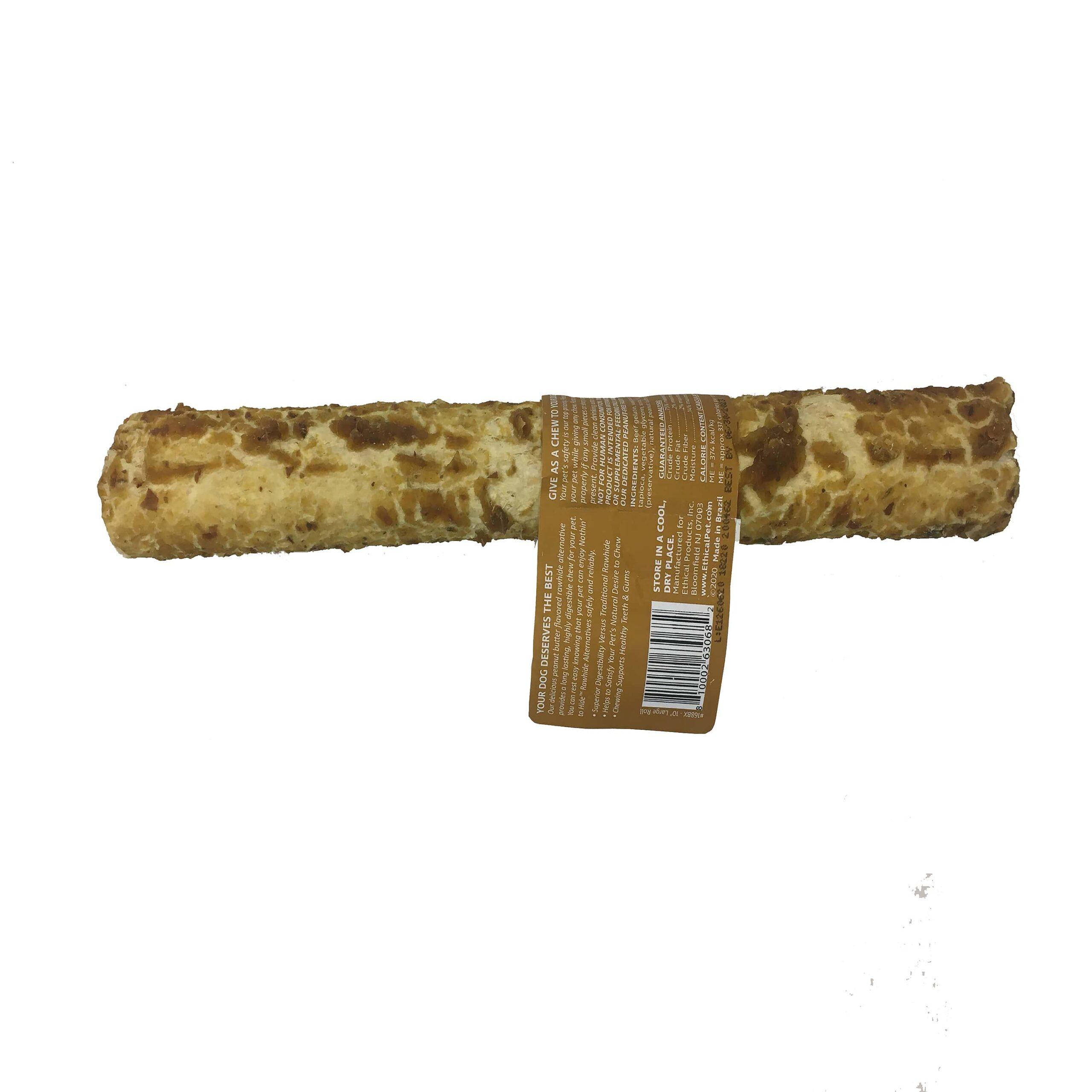 Fieldcrest Farms Nothin' to Hide Large Roll Peanut Butter Dog Treats, 10-in