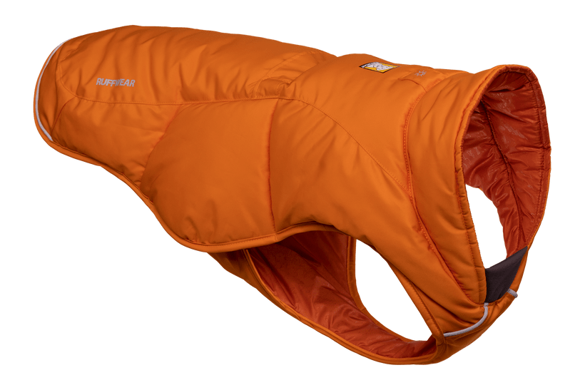 Ruffwear Quinzee Dog Jacket, Campfire Orange, Large (**)
