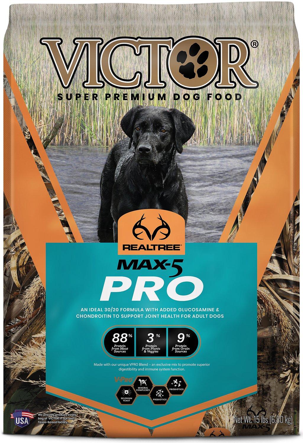 Victor Realtree Max-5 Pro Dry Dog Food, 15-lb