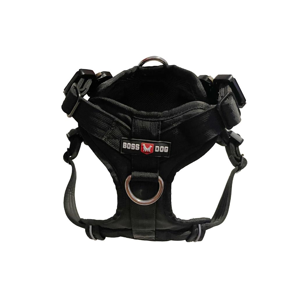 Boss Dog Tactical Dog Harness, Black, Medium