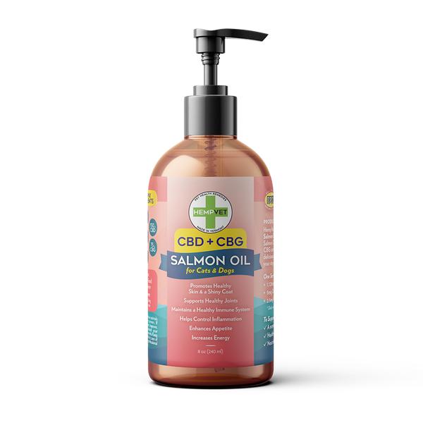 H-Vet Salmon Oil Alternative Supplement for Dogs & Cats, 8-oz