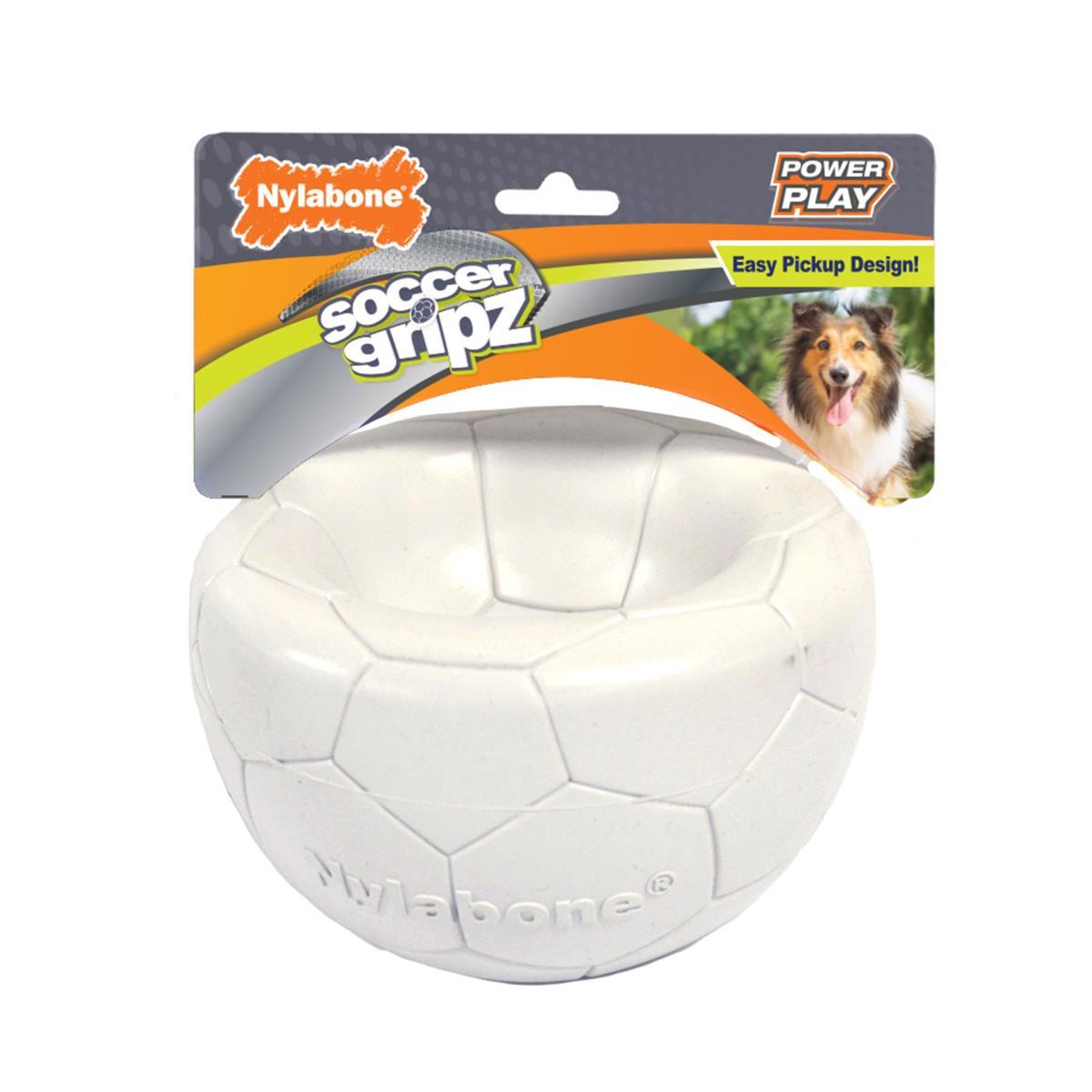 Nylabone Power Play Gripz Soccer Ball Dog Toy