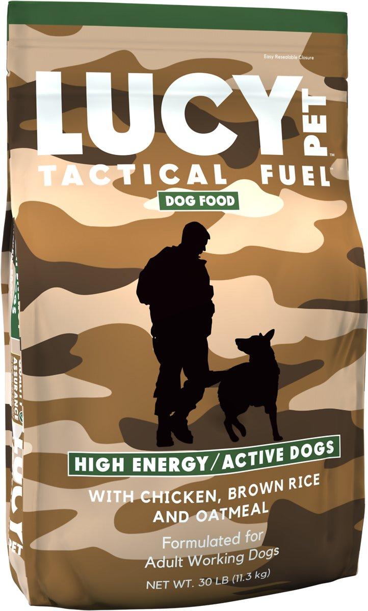 Lucy Pet Tactical Fuel Chicken, Brown Rice & Oatmeal Dry Dog Food, 30-lb