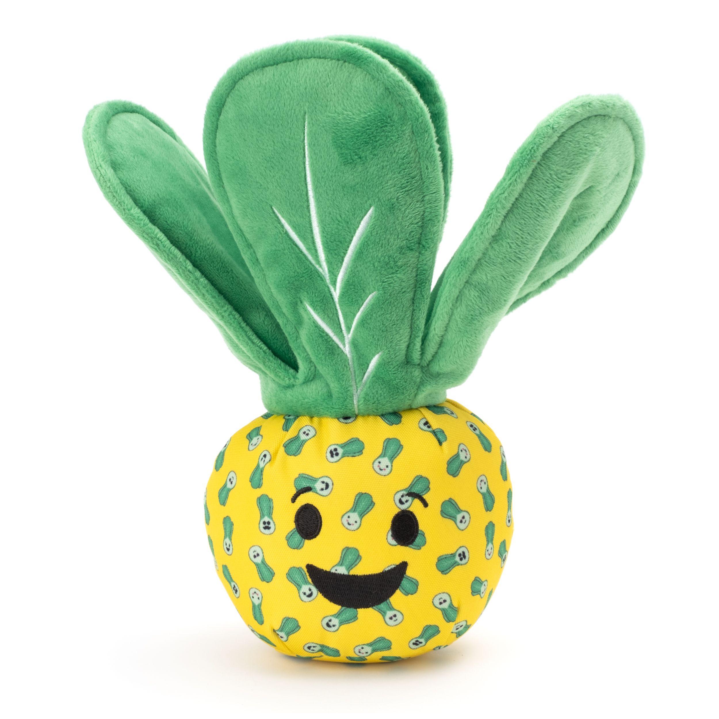 The Worthy Dog Bok Choy Dog Toy, Yellow, Small