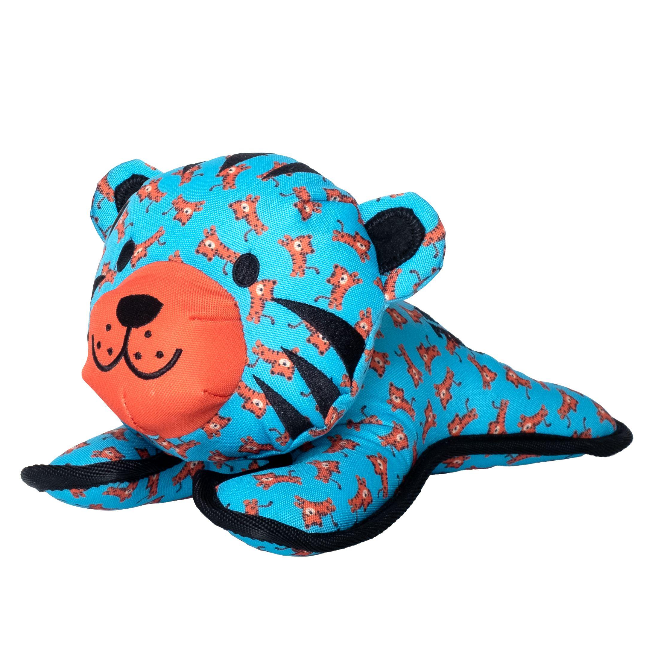 The Worthy Dog Tiger Dog Toy, Blue, Large