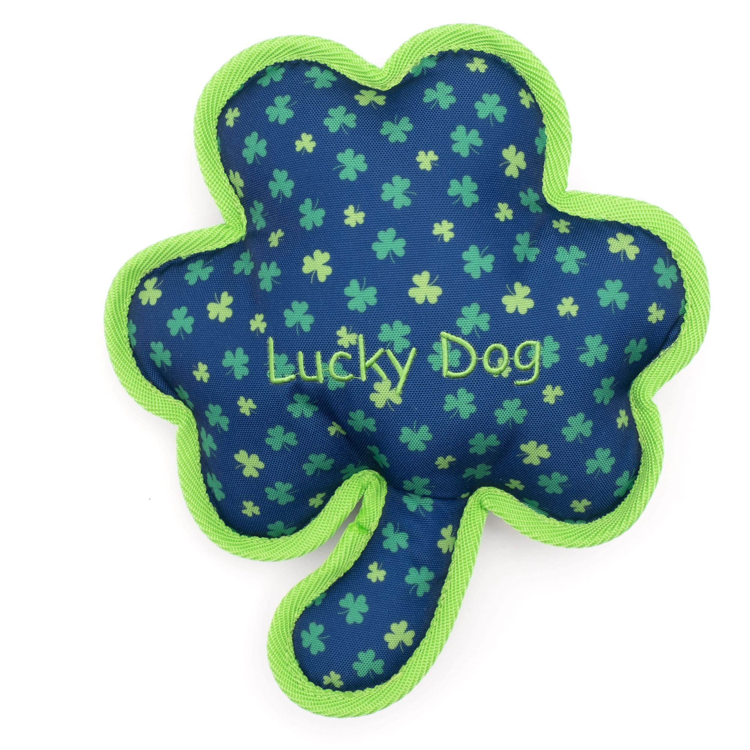 The Worthy Dog Lucky Dog Dog Toy, Green, Large