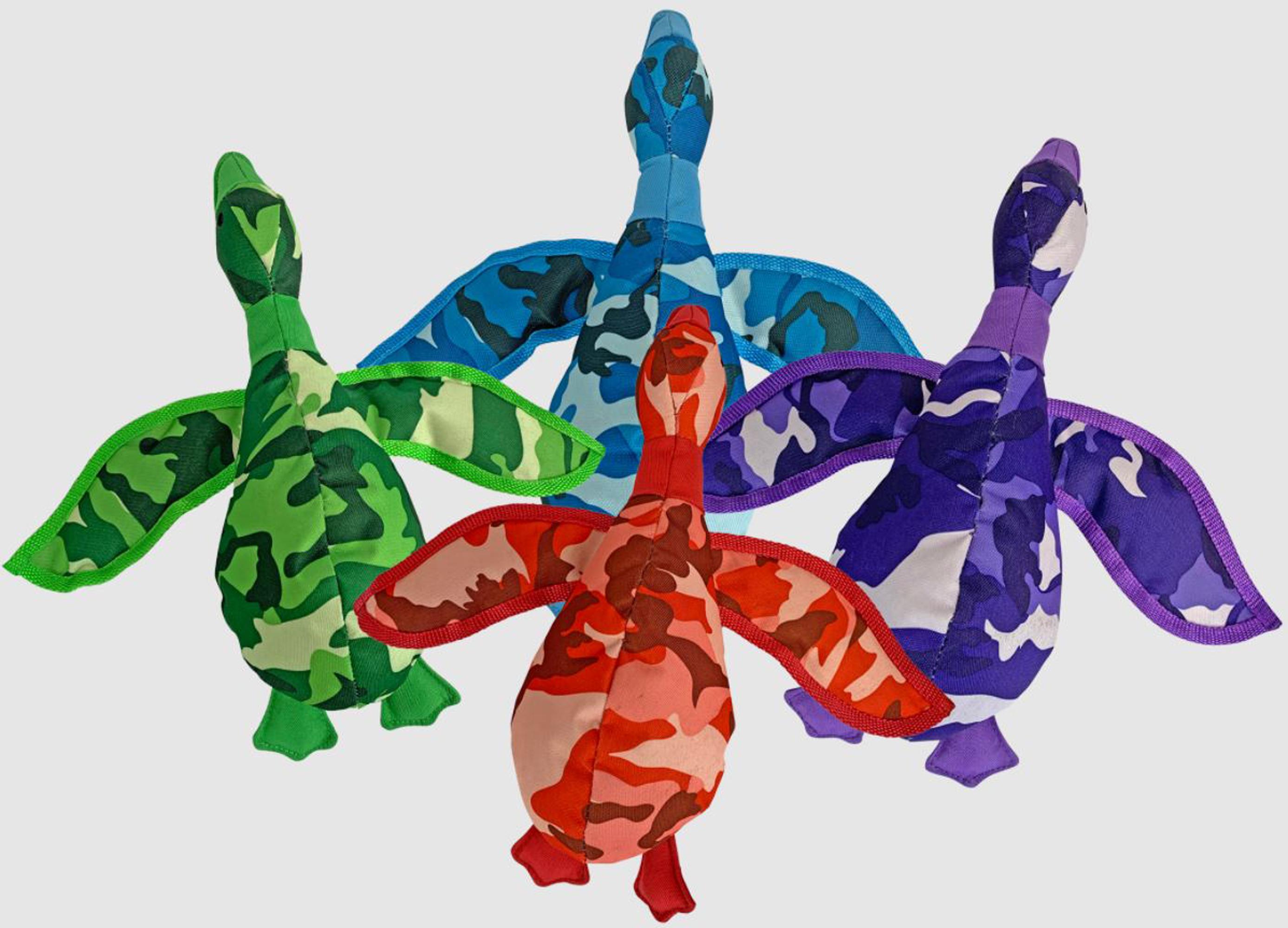 Multipet Camouflage Duck Dog Toy, Assorted Colors, 13-in