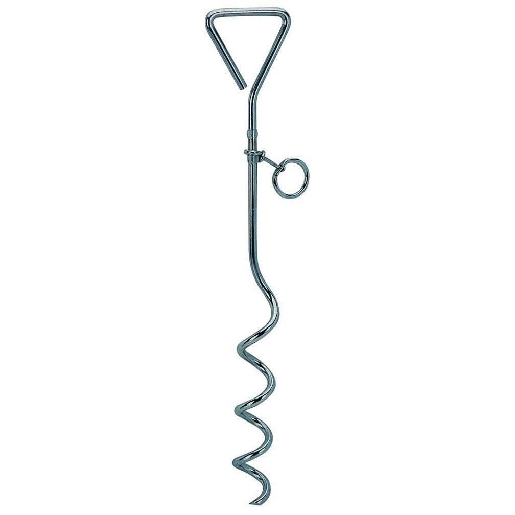 Boss Pet Spiral Dog Tie-Out Stake, 18-in
