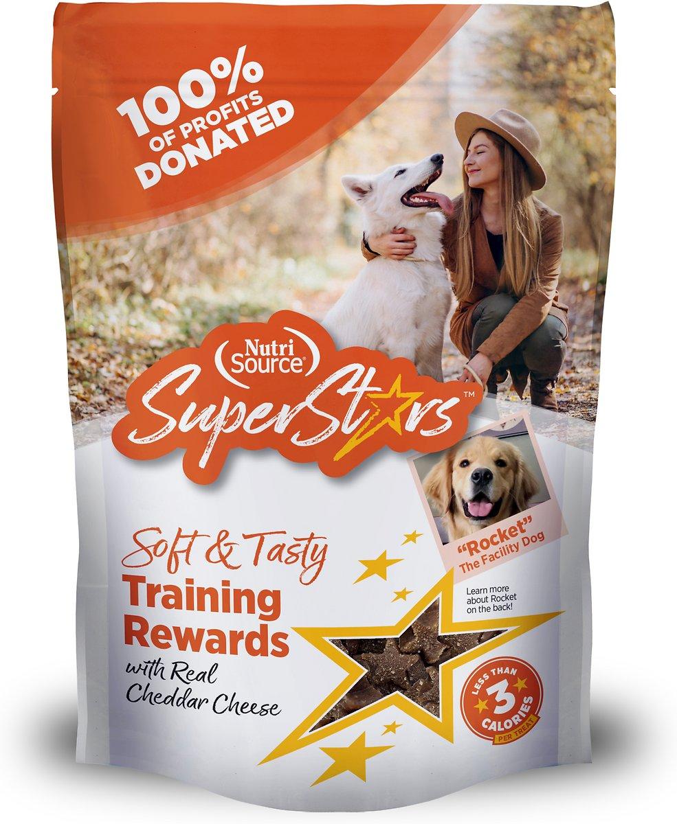 NutriSource SuperStars Soft & Tasty Cheddar Training Dog Treats, 16-oz