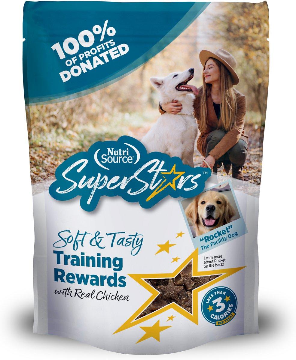 NutriSource SuperStars Soft & Tasty Chicken Training Dog Treats, 6-oz (**)