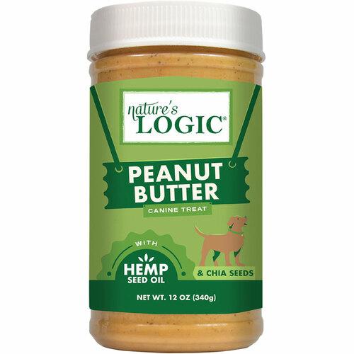 Nature's Logic Peanut Butter H Seed Oil Dog Treats, 12-oz