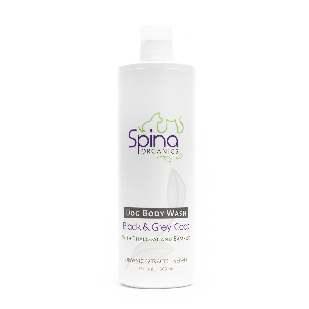 Spina Organics Black & Grey Coat Dog Body Wash, 17-oz
