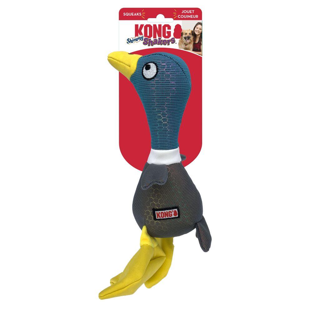 KONG Shakers Shimmy Mallard Dog Toy, Green