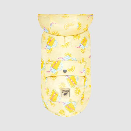 Canada Pooch Pick Me Poncho Dog Raincoat, Lemonade, 20