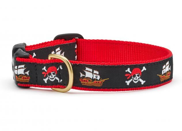 Up Country Dog Collar, Pirate, 1-in x 15-21-in