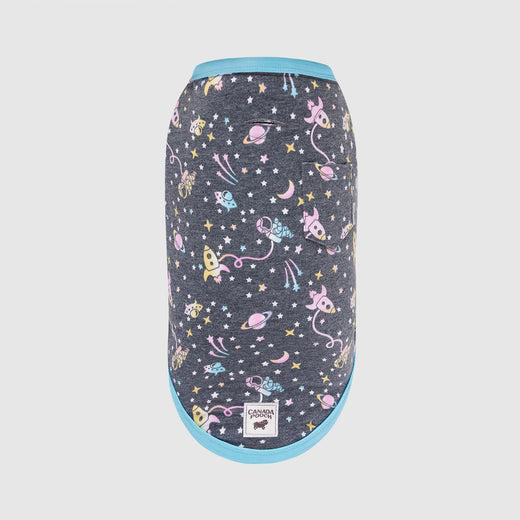 Canada Pooch Follow Me Dog T-Shirt, Outer Space, 18