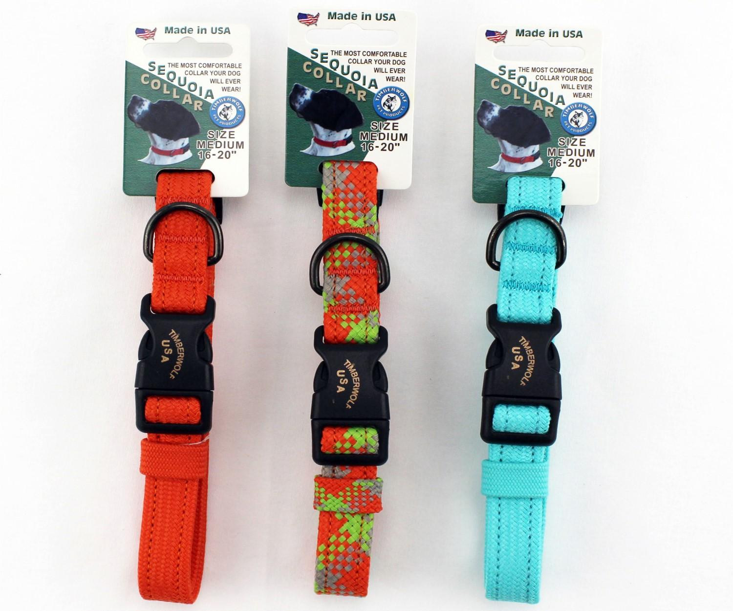 Timberwolf Sequoia Dog Collar, Black, 1/2-in x 8-12-in