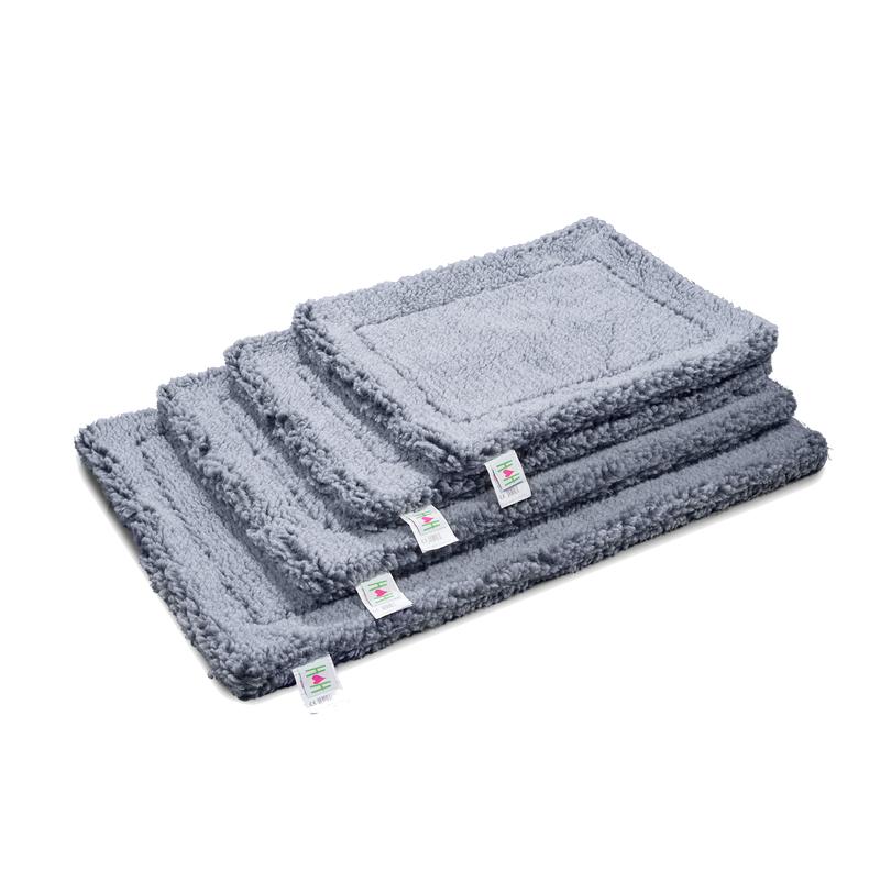 HuggleHounds Limited Edition HuggleFleece Dog Mat, Gray, Small