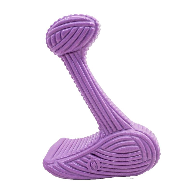 HuggleHounds Bobb Tuffut-Lon Bone Dog Toy, Wee