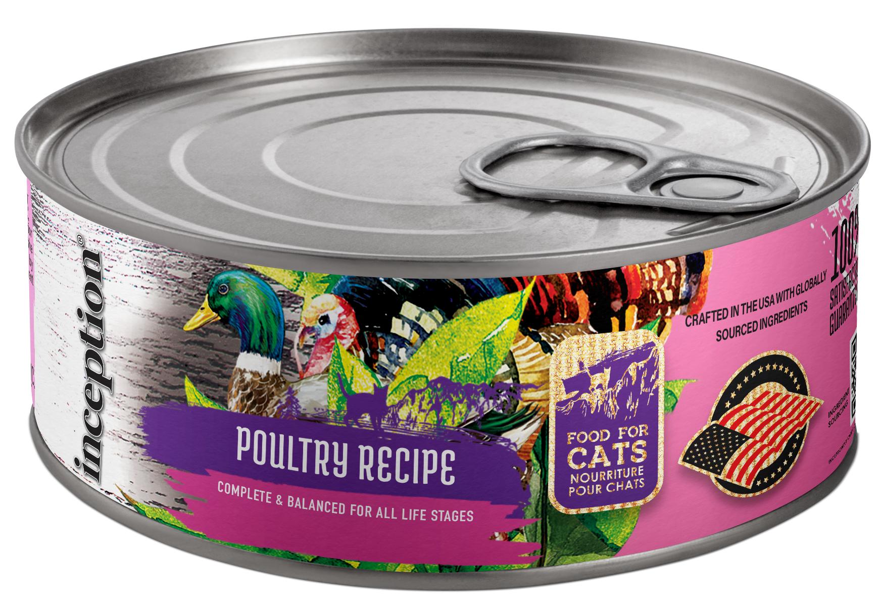 Inception Poultry Recipe Wet Cat Food Can, 5.5-oz