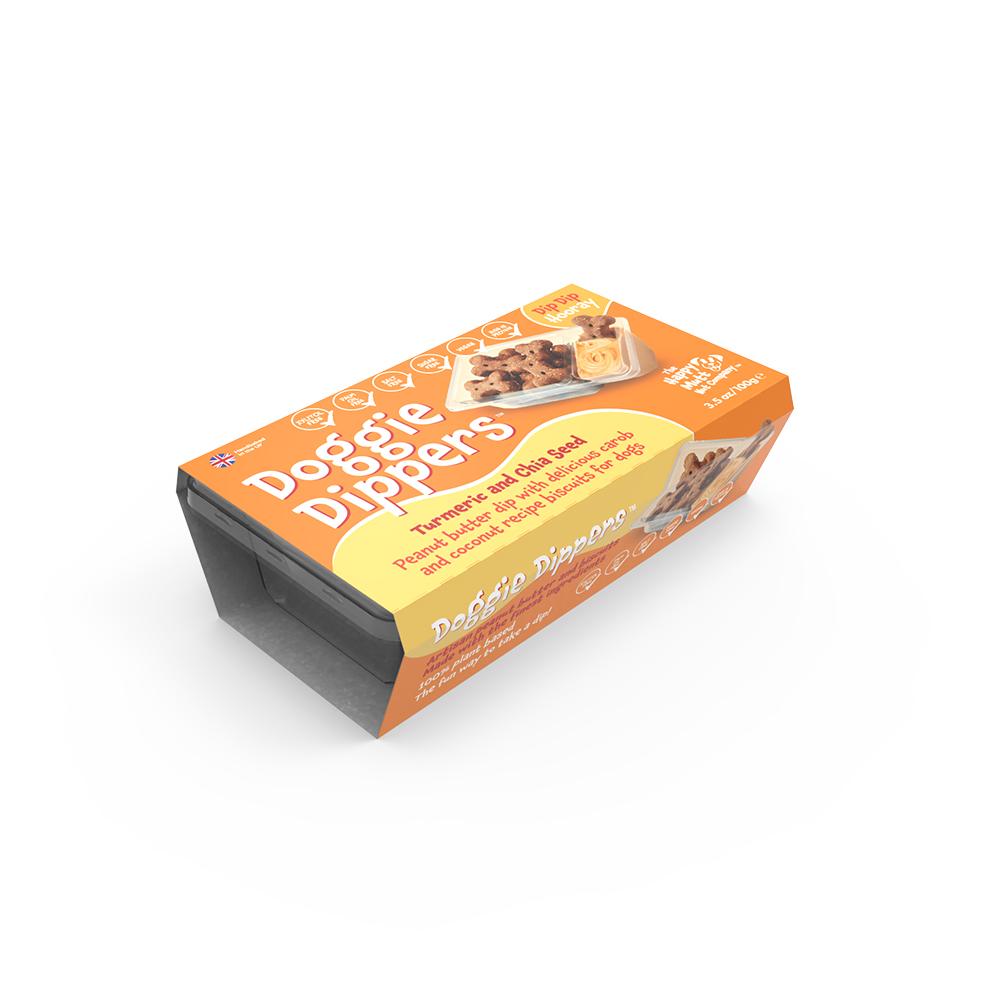 The Happy Mutt Doggie Dippers Turmeric & Chia Seed Dog Treats