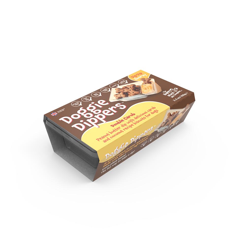 The Happy Mutt Doggie Dippers Double Carob Dog Treats