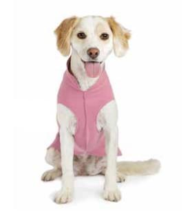 Goldpaw Stretch Fleece Dog Coat, Rose, 8