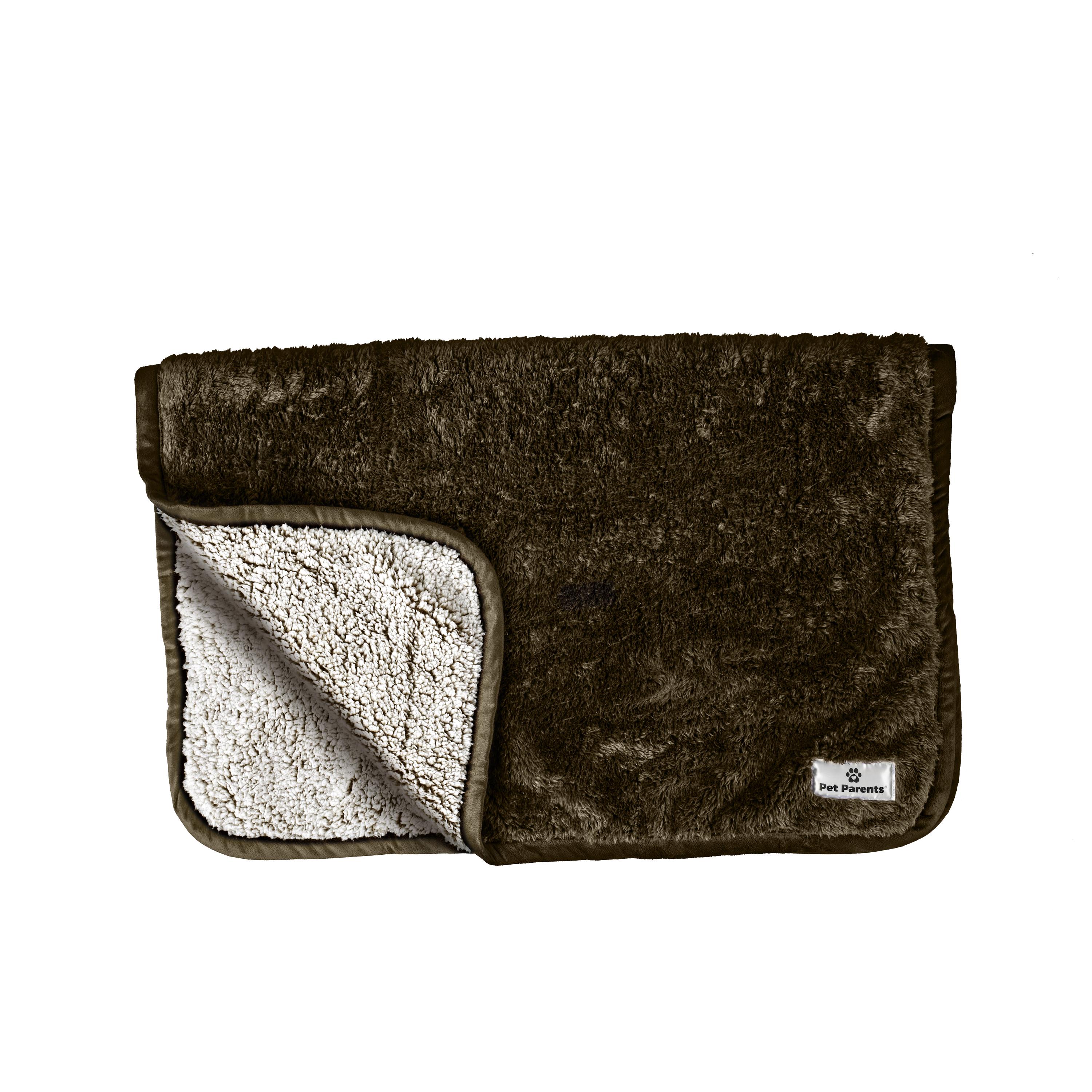 Pet Parents Pawtect Waterproof Dog & Cat Blanket, Chocolate, 24-in x 32-in