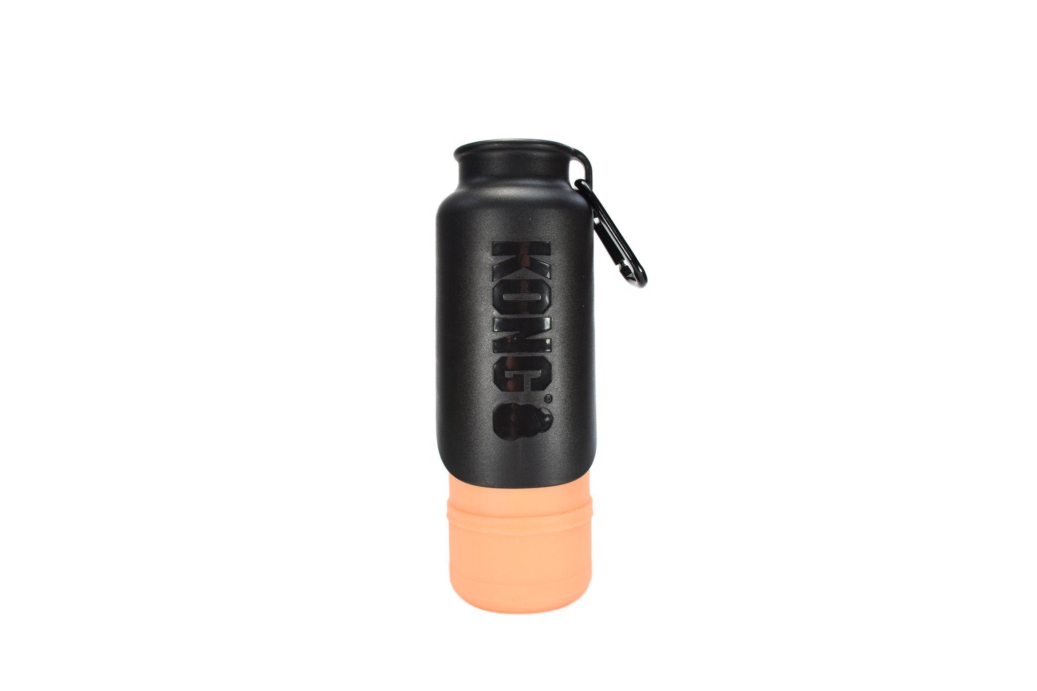 KONG H2O Stainless Steel Insulated Dog Water Bottle, Orange, 25-oz