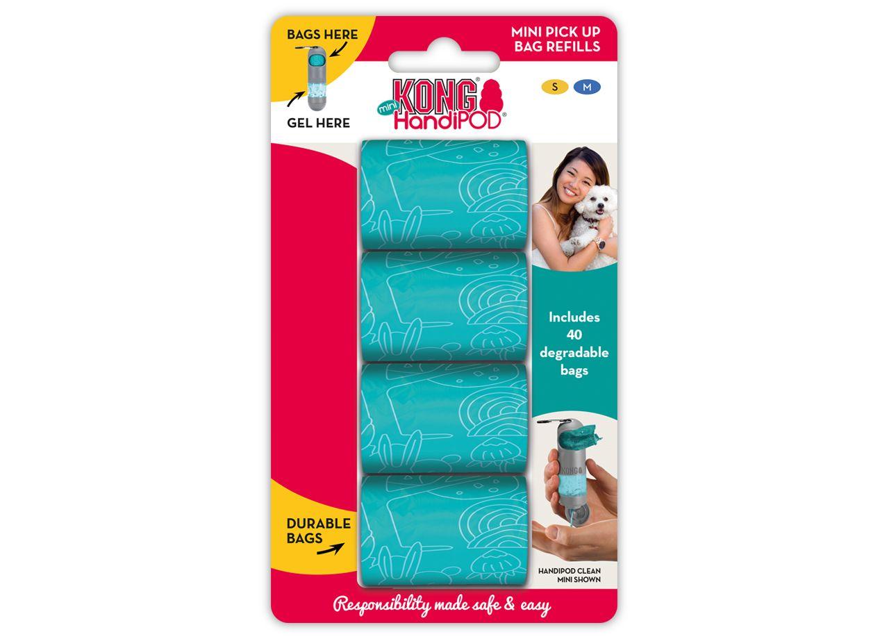 KONG HandiPOD Pick-Up Dog Poop Bag Refills, Mini