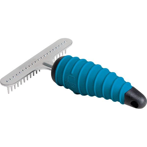 Master Grooming Tools Short Pins Ergonomic Undercoat Rake for Pets