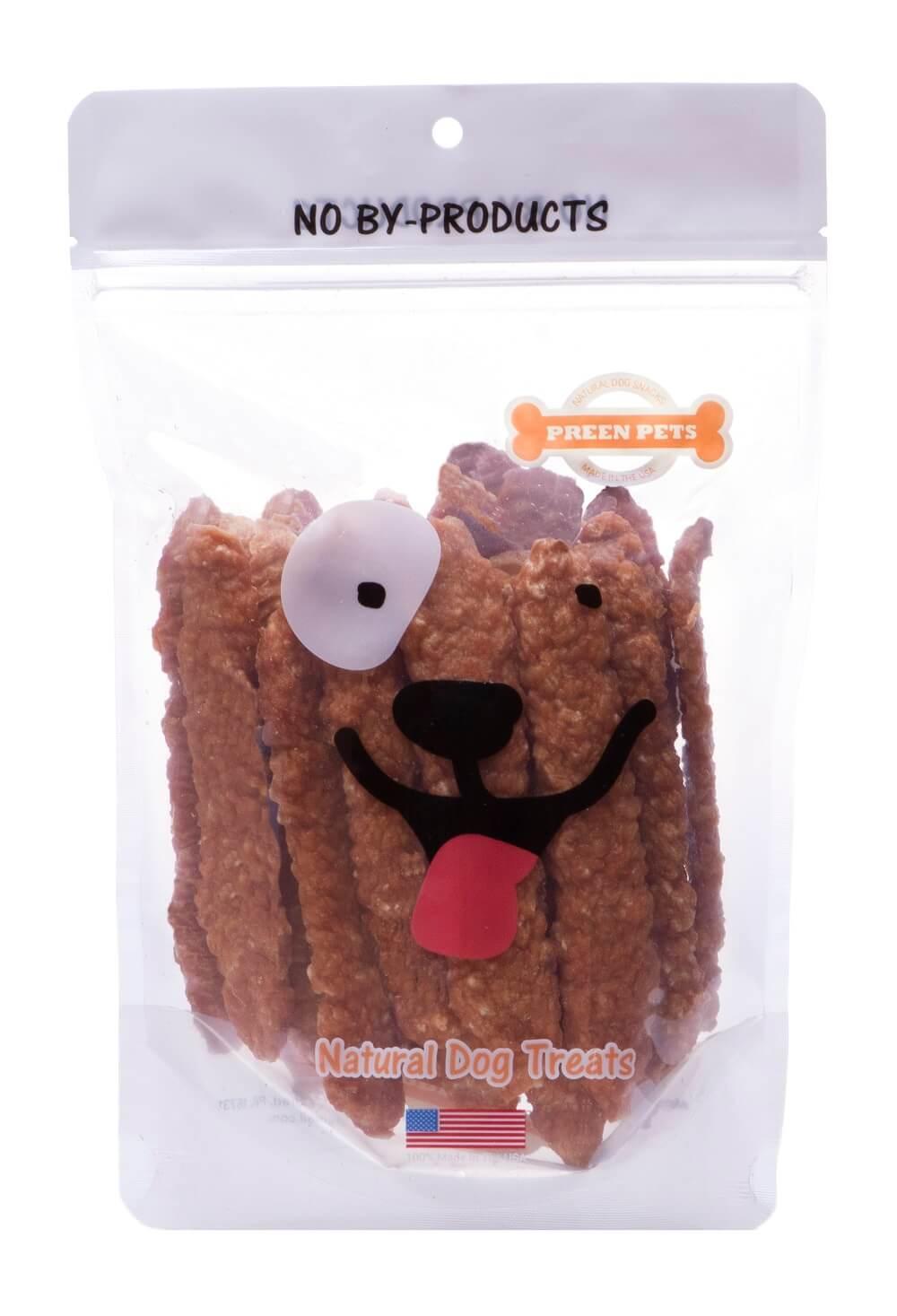 Preen Pets Chicken Breast Strips Dog Treats, 4-oz