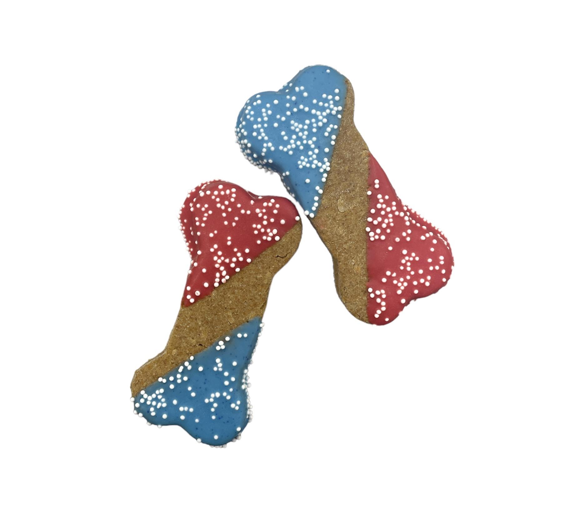 Paws Gourmet Bakery Patriotic Double Dips Dog Treats, 3.5-in x 1.5-in (**)