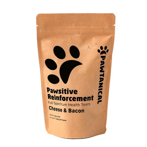 Pawtanical Pawsitive Reinforcement Health Cheese & Bacon Dog Treats, 45-count