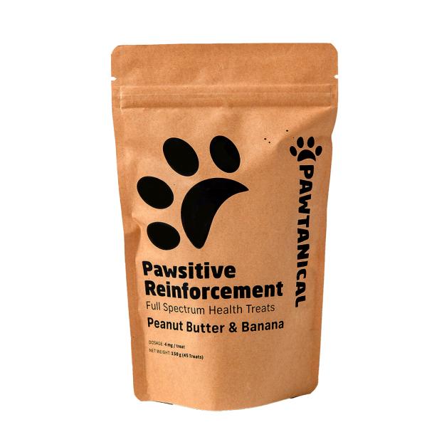 Pawtanical Pawsitive Reinforcement Health Peanut Butter & Banana Dog Treats, 45-count