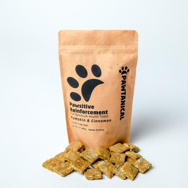 Pawtanical Pawsitive Reinforcement Health Pumpkin & Cinnamon Dog Treats, 45-count