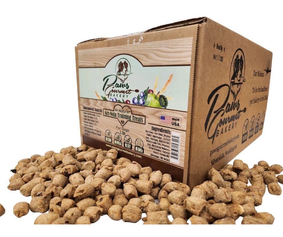 Paws Gourmet Bakery Grr-Nola Training Dog Treats, 5-lb