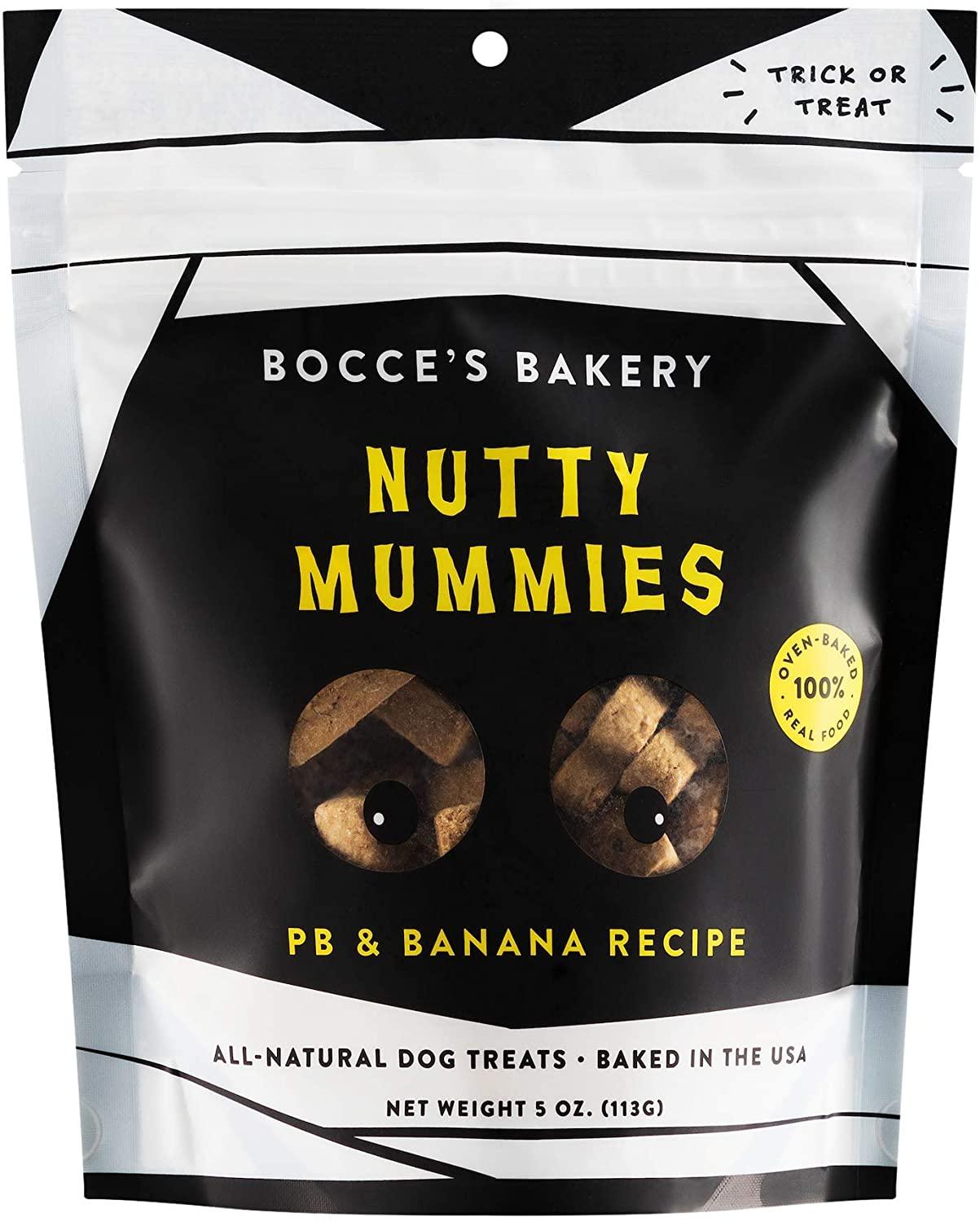 Bocce's Bakery Nutty Mummies Peanut Butter & Banana Dog Treats