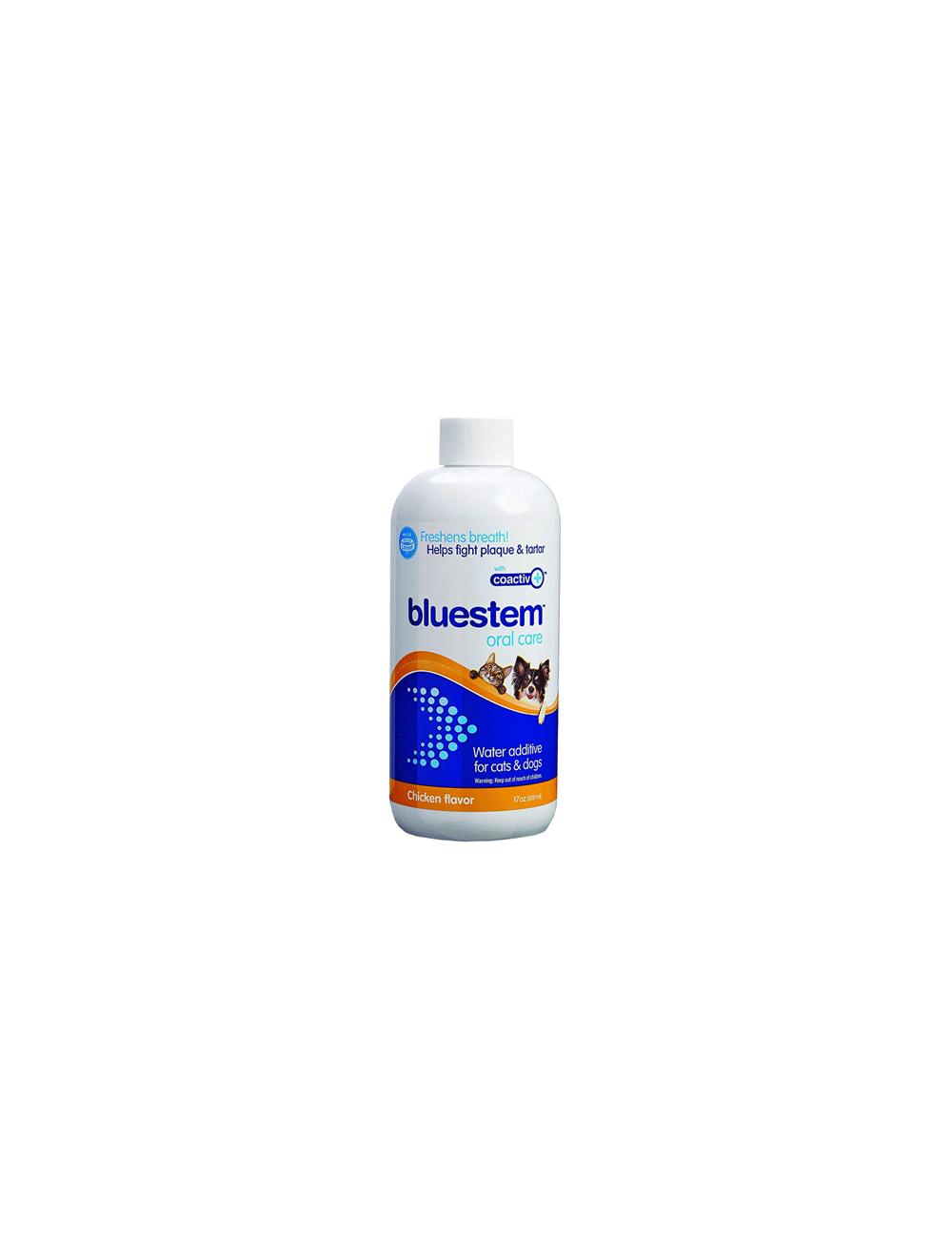 Bluestem Oral Care Chicken Flavored Dental Water Additive for Dogs & Cats, 17-oz