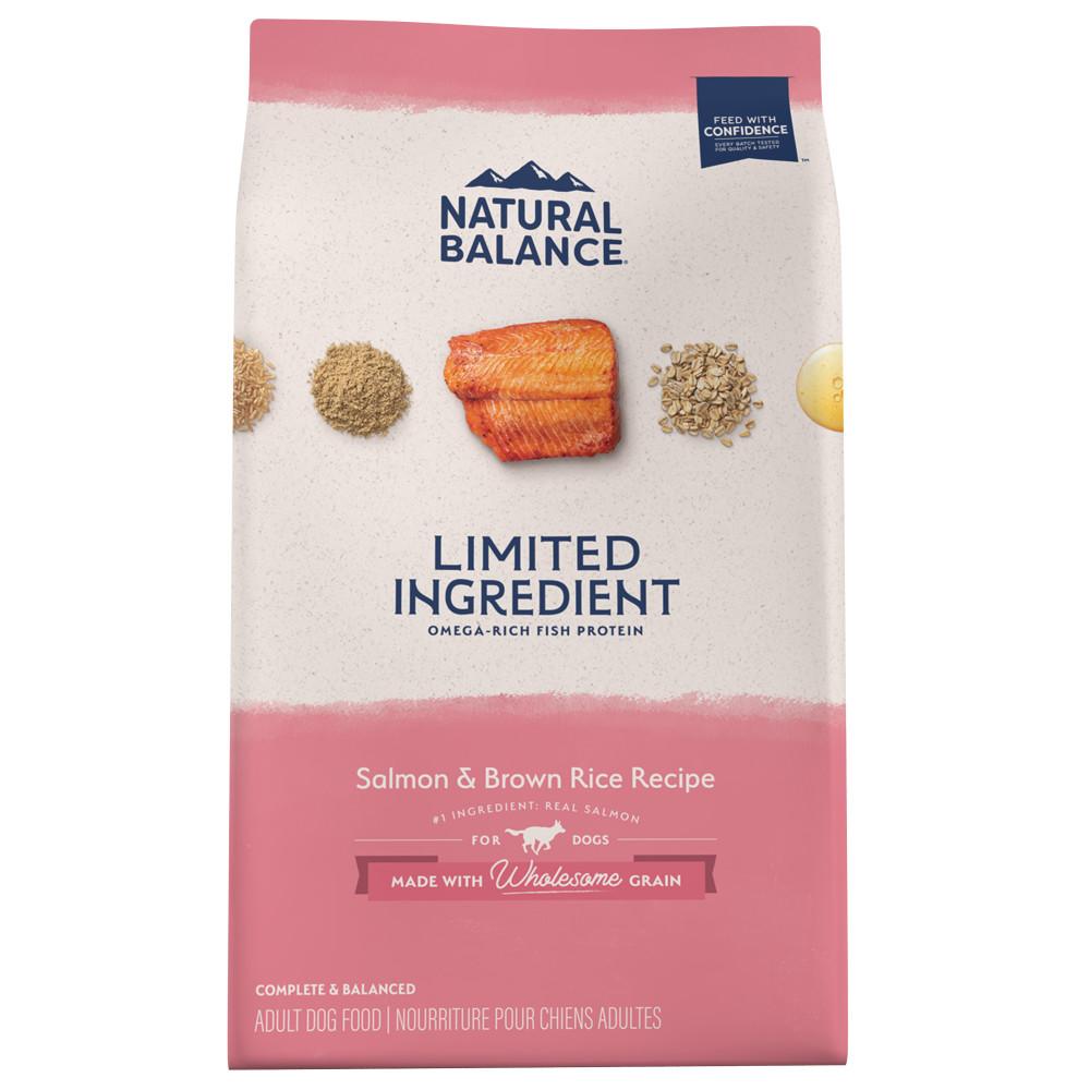 Natural Balance Limited Ingredient Salmon & Brown Rice Recipe Dry Dog Food, 24-lb