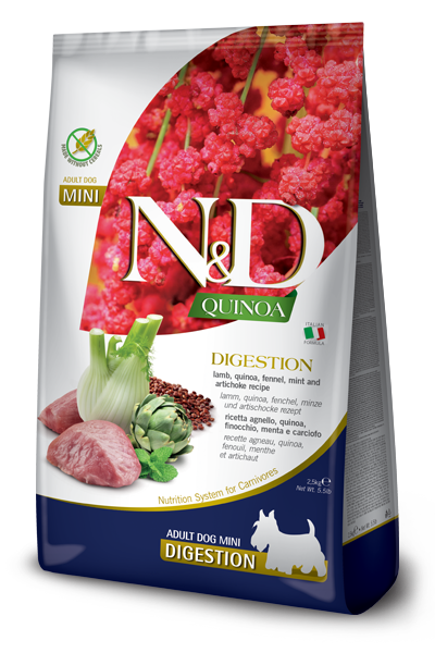 Farmina N&D Quinoa Digestion Lamb Adult Mini Dry Dog Food