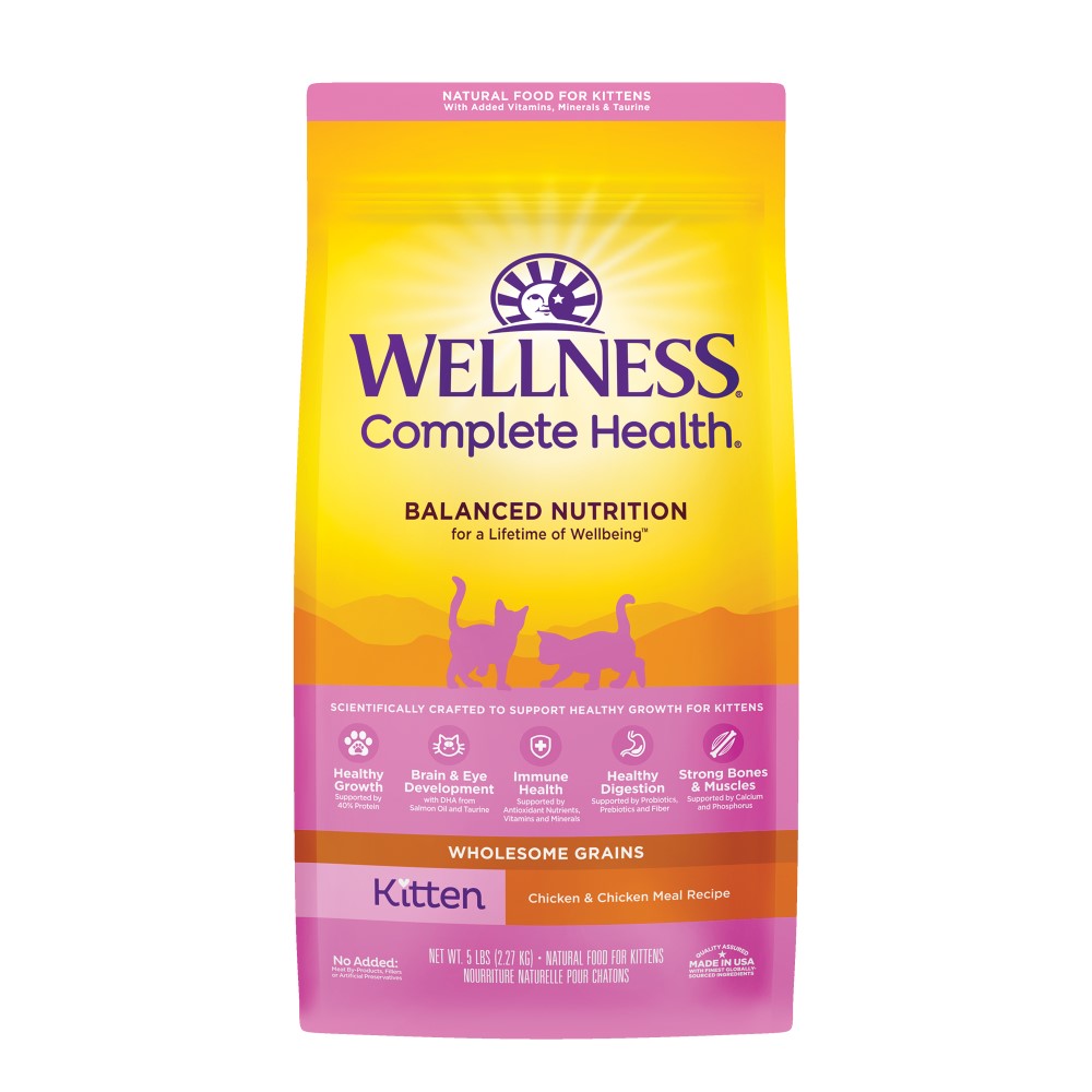 Wellness Complete Health Kitten Chicken & Chicken Meal Dry Cat Food