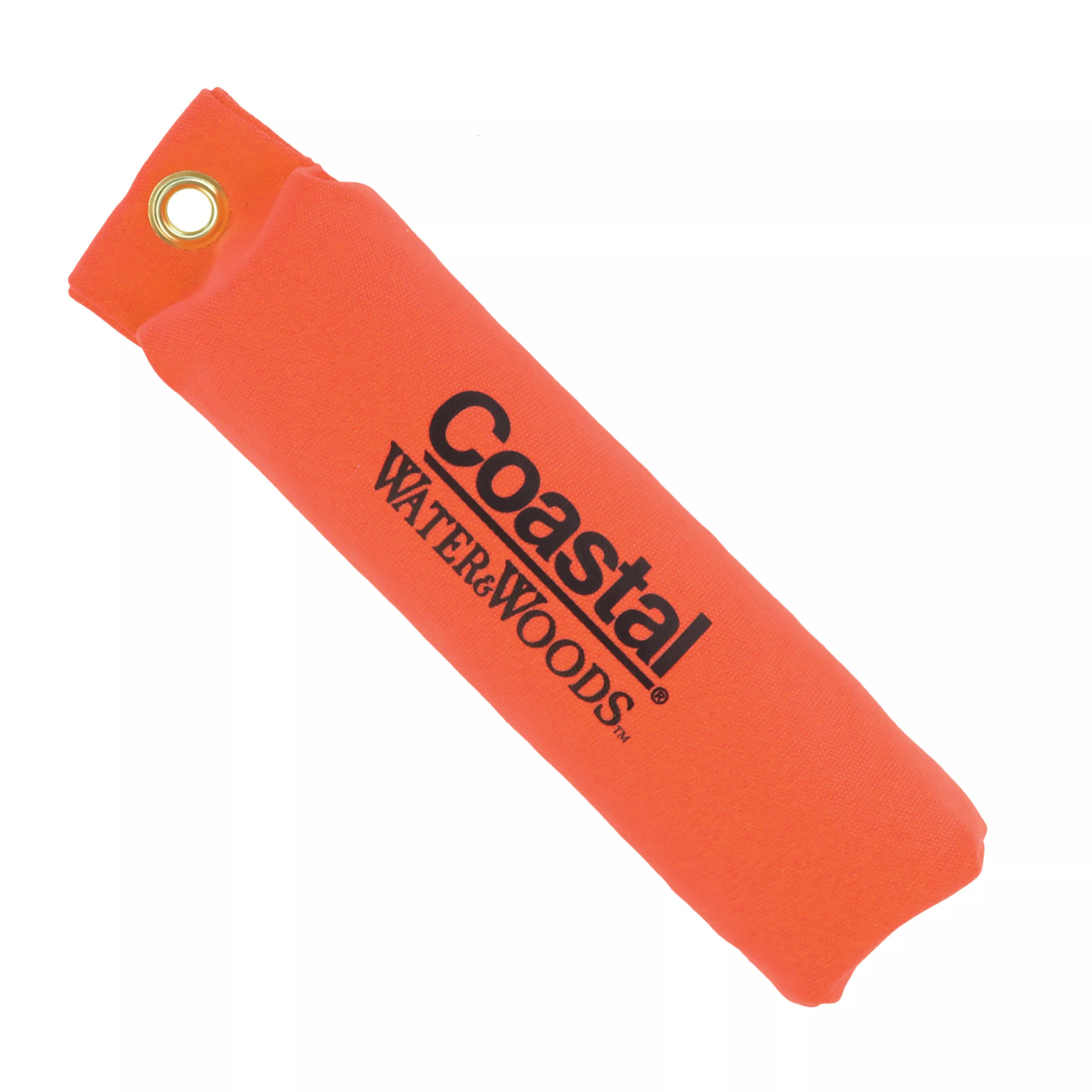 Coastal Pet Products Water & Woods Canvas Dog Training Dummy, Orange, 2-in x 9-in