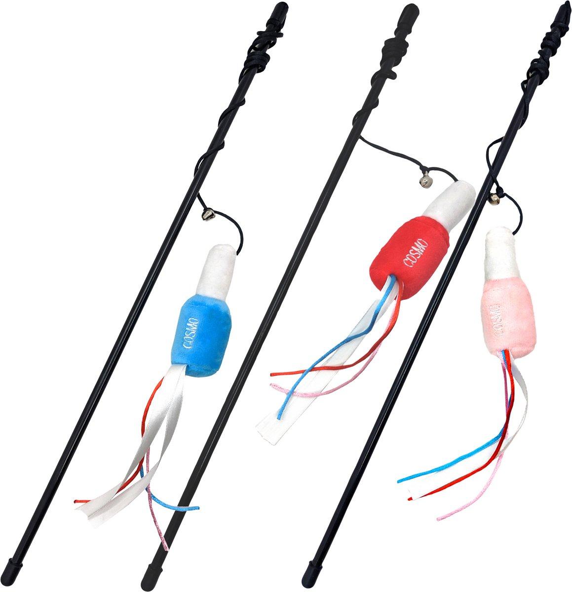 COSMO Furbabies Nail Polish Wand with Catnip Cat Toy, Assorted