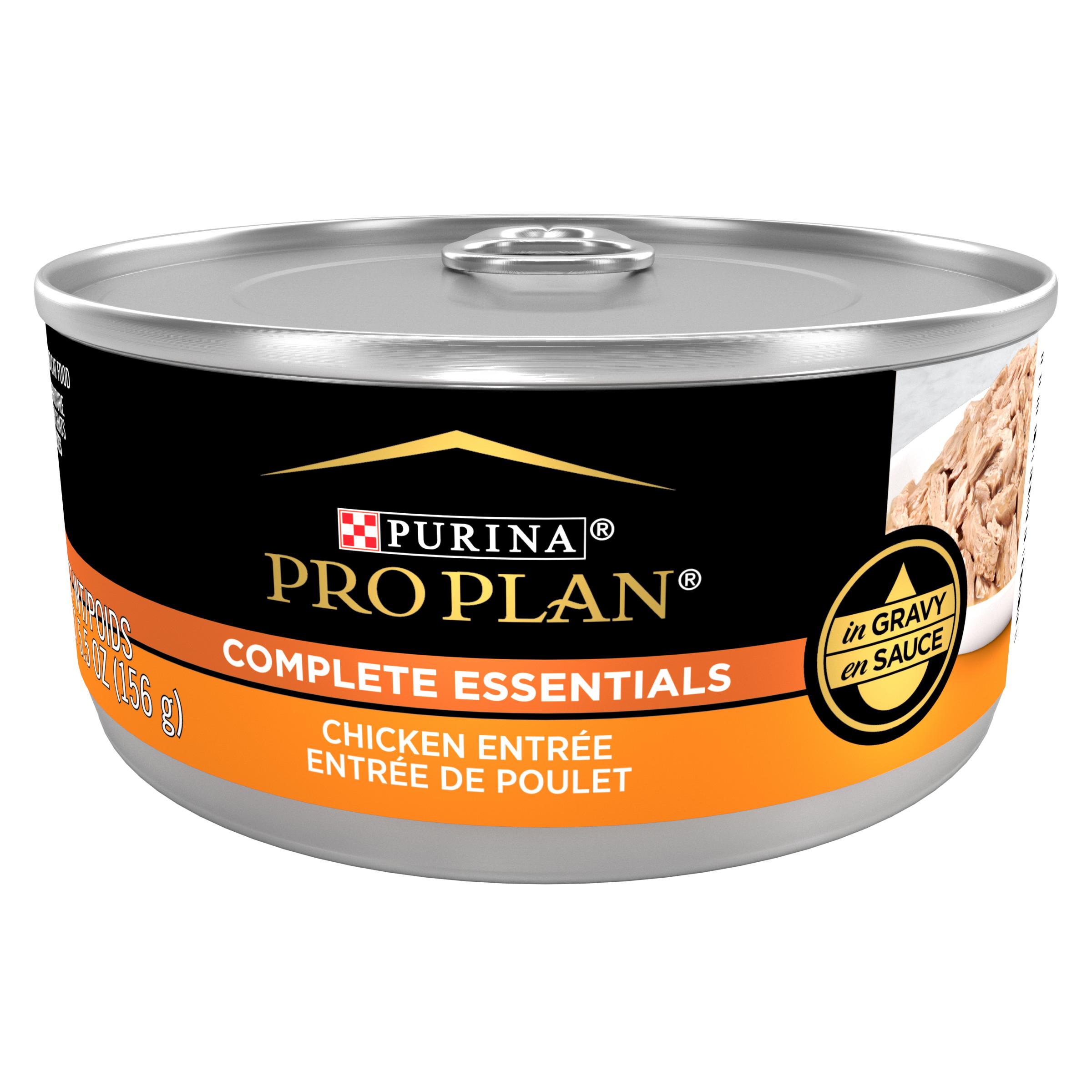 Purina Pro Plan Complete Essentials Chicken Entree in Gravy Wet Cat Food Can