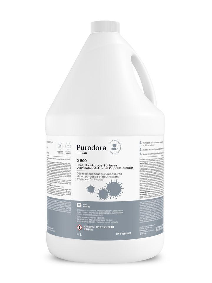 Purodora Lab Hard, Non-Porous Surfaces Disinfectant & Animal Odor Neutralizer, 4-L