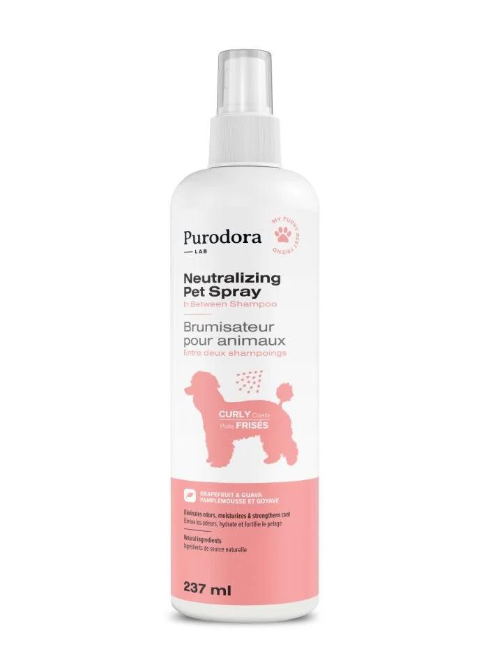 Purodora Lab Neutralizing Pet Spray for Curly Coats, 237-mL