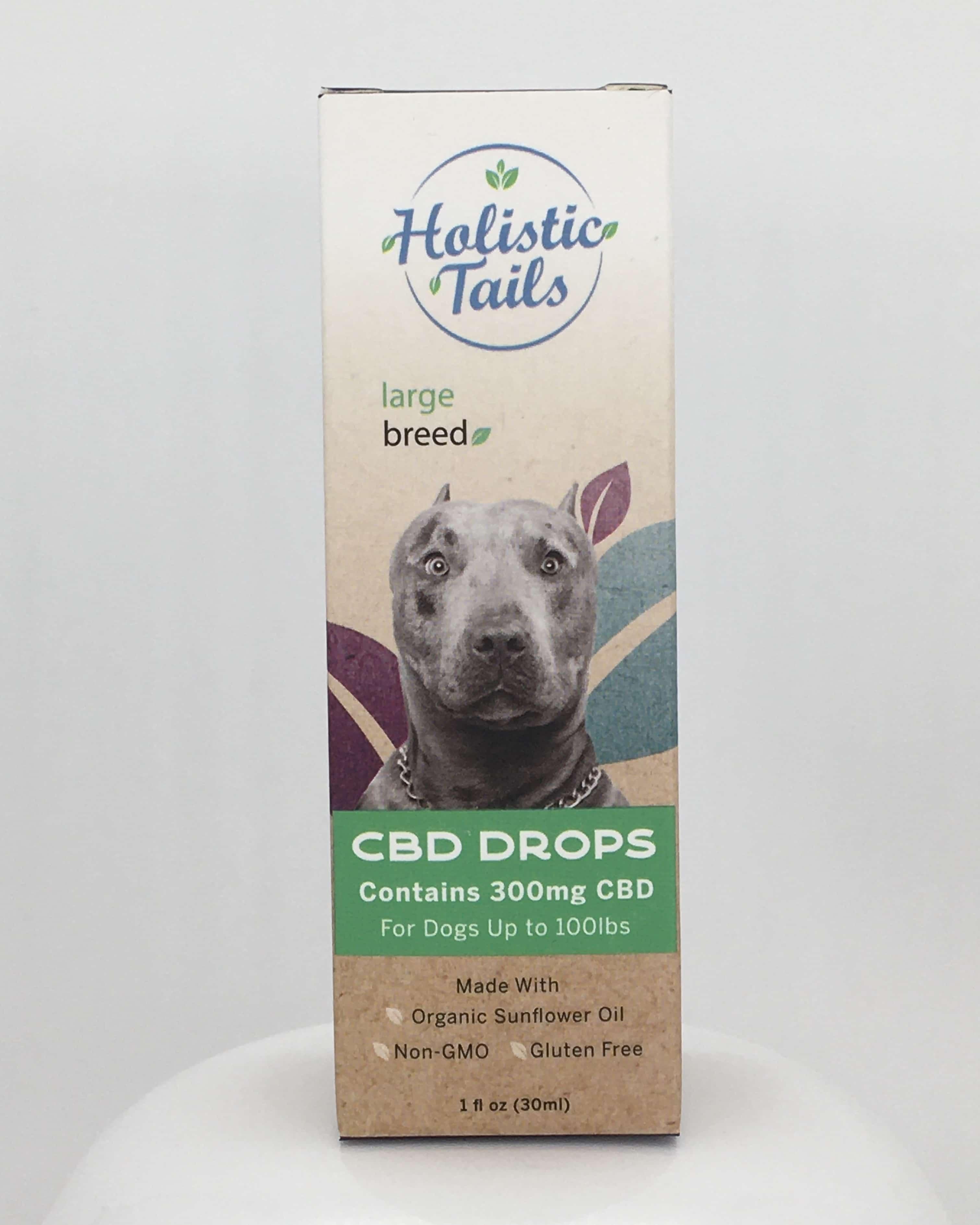 Holistic Tails Drops Alternative Supplement for Large Breed Dogs, 300mg
