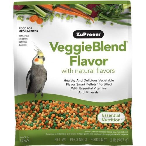 Zupreem VeggieBlend Food for Medium Birds, 2-lb