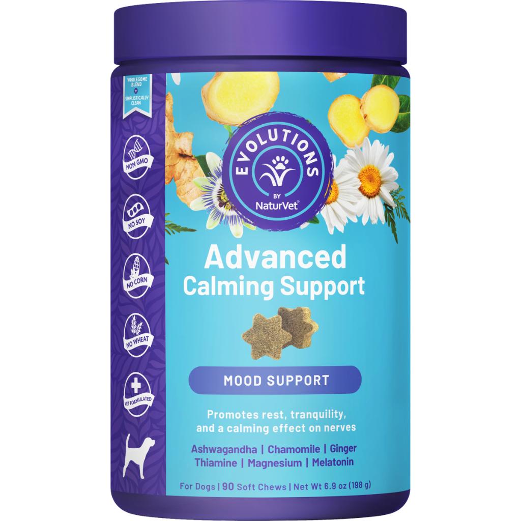 NaturVet Evolutions Advanced Calming Support Soft Chews Dog Supplement